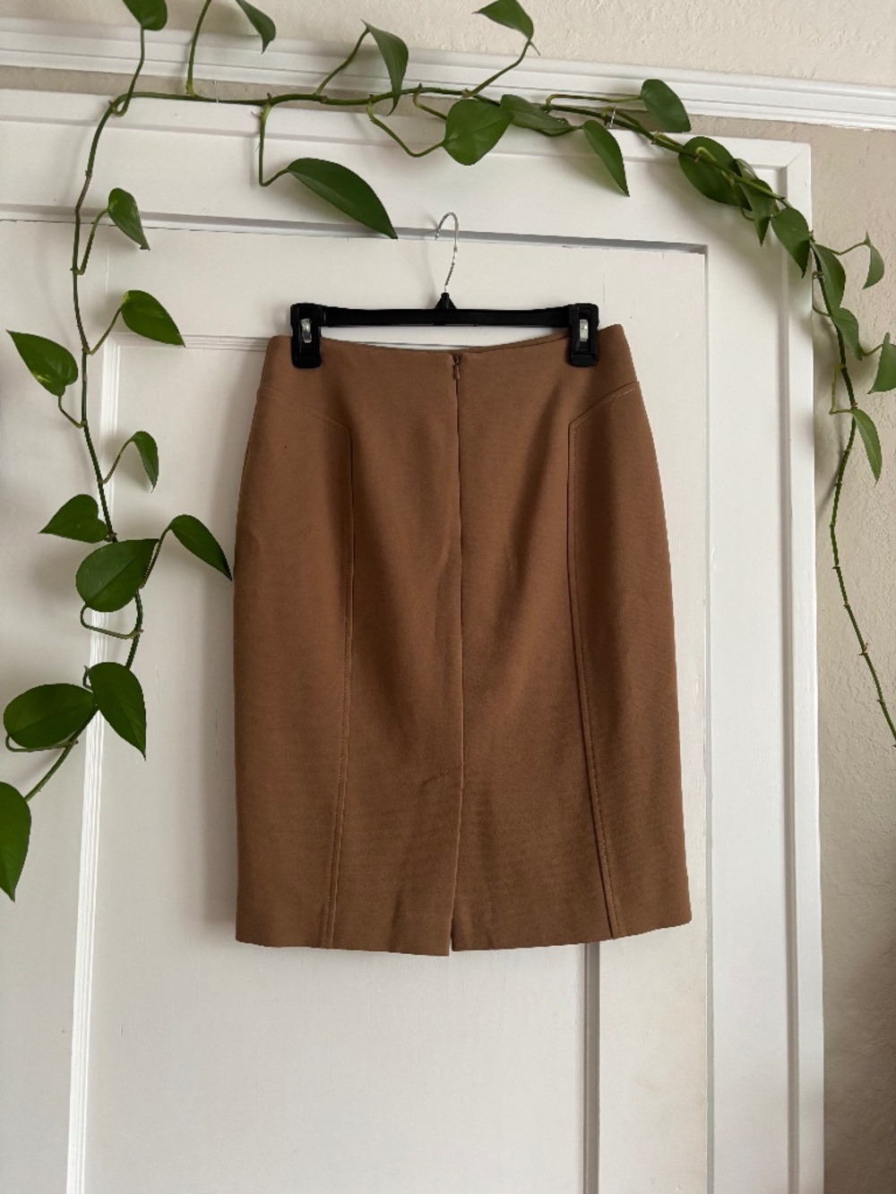 Lined Halogen camel mod skirt